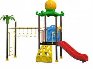 Cầu trượt 1 khối xà đu