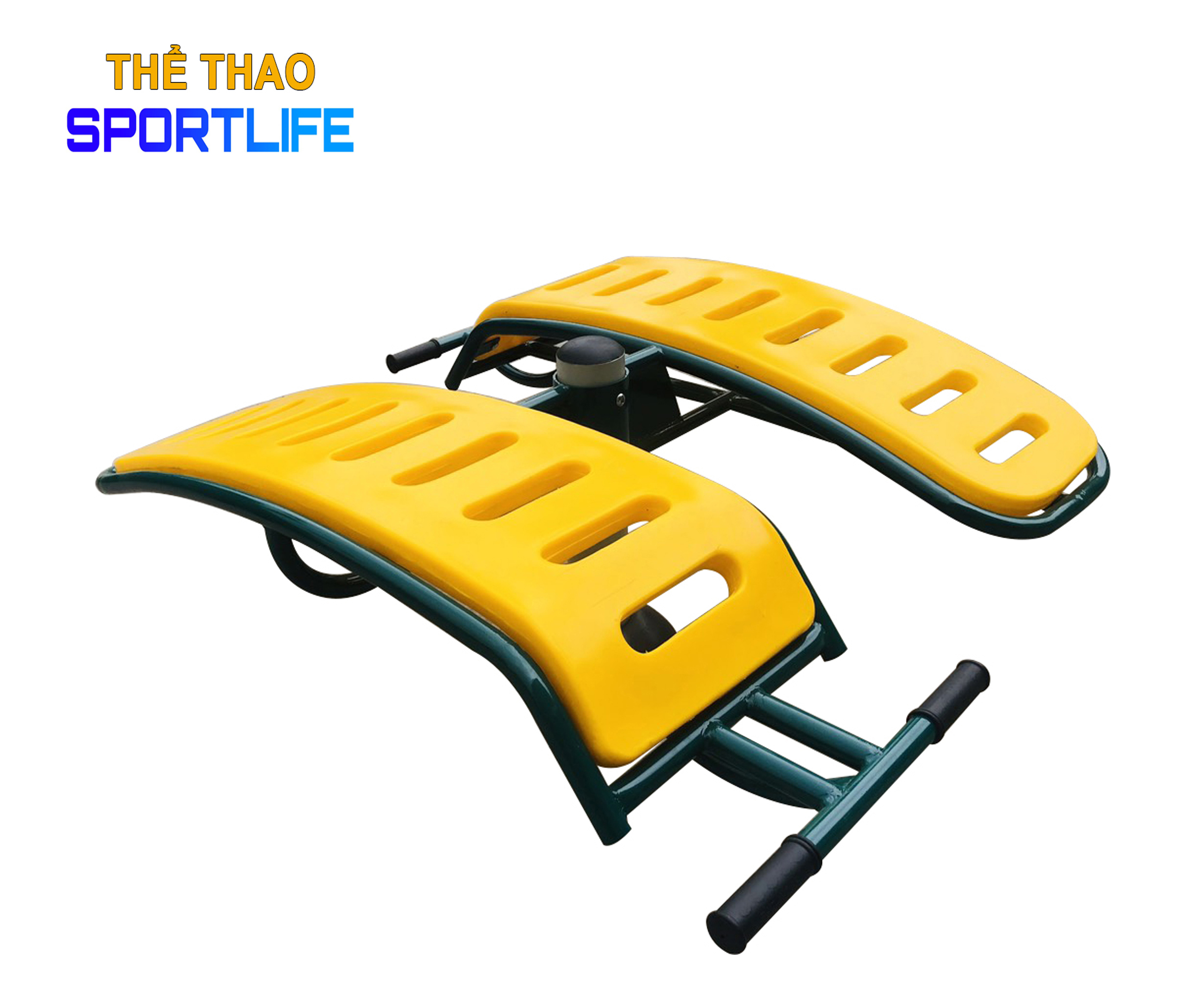 Dụng cụ tập thể thao công viên ngoài trời - Máy tập lưng bụng đôi
